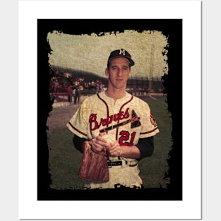 Warren Spahn in Atlanta Braves Posters and Art